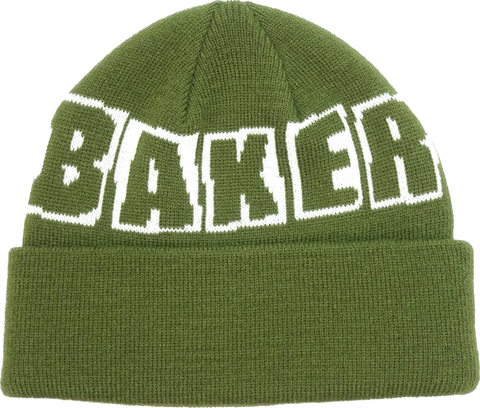 Baker - Beanie, Brand Logo. Drk Green
