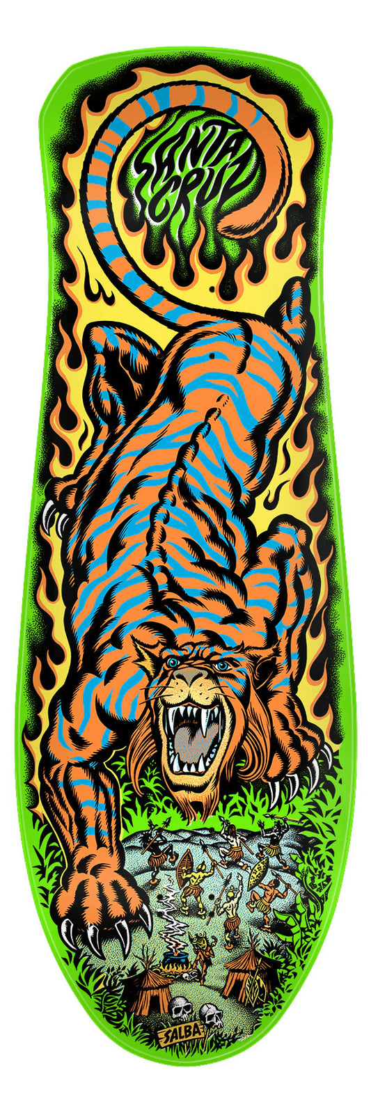 Salba Tiger Reissue Santa Cruz Skateboard Deck 10.3"