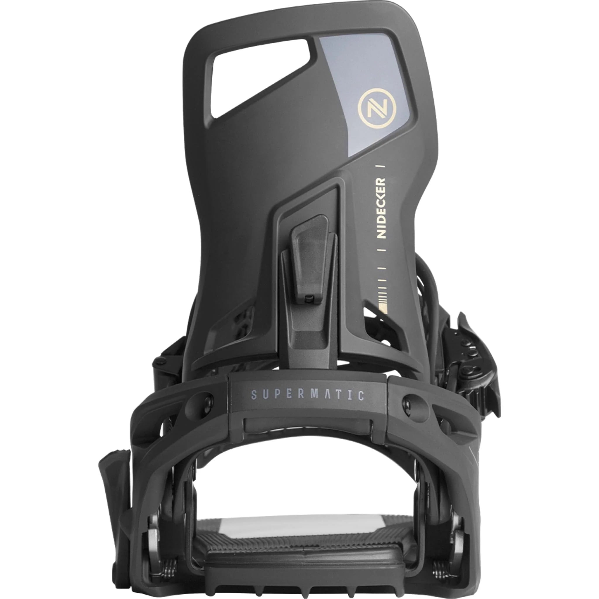 Nidecker - Snowboard Bindings, Supermatic. BLK. 2025 – The