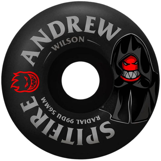 SPITFIRE ANDREW WILSON BURN SQUAD F4 RADIALS 56MM 99A BLACK