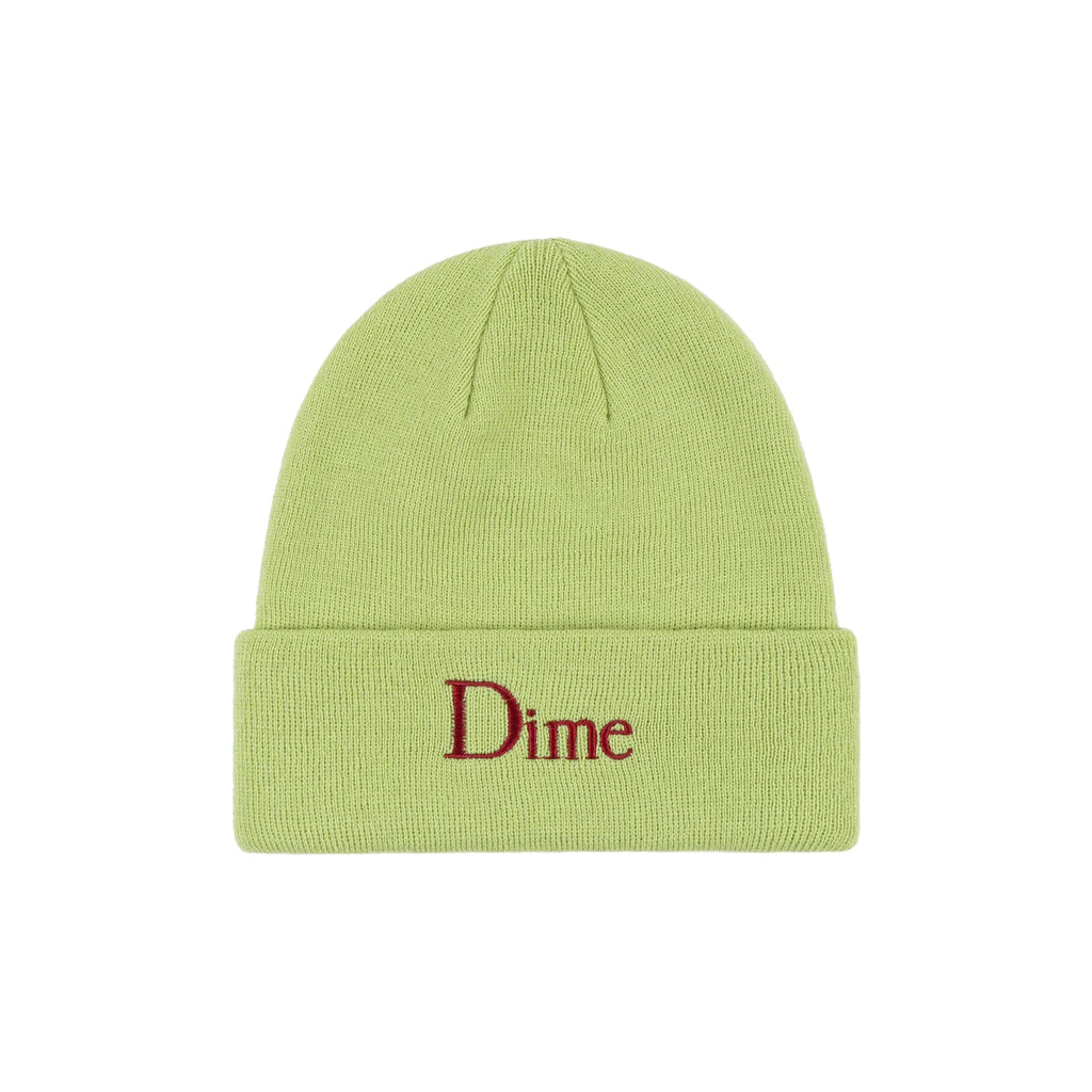 Dime - Beanie, Classic Wool Fold. Lime – The Local Skate Shop
