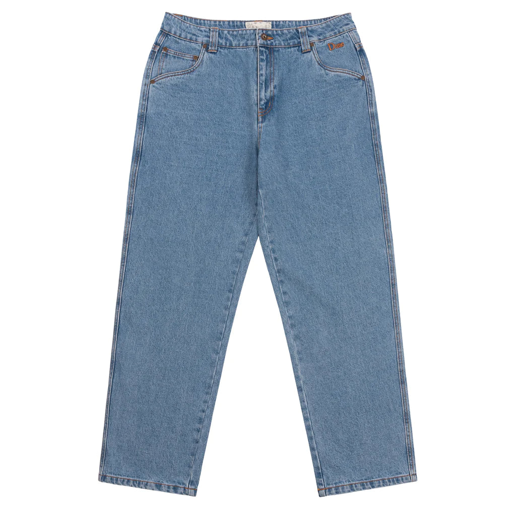 Dime - Pants, Classic Relaxed Denim. BLU Washed – The Local Skate Shop