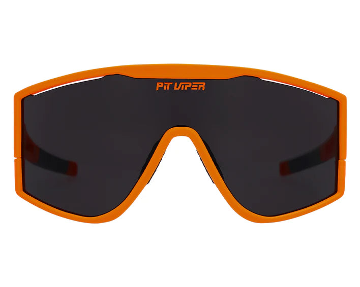 POLARISED SPORT SUNGLASSES Orange lenses WHITE Mens: Retainer,  Interchangeables