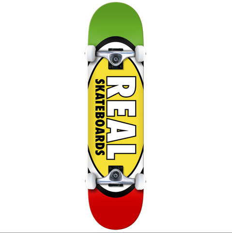 Real - Complete Built Skateboard, Oval. 8.25