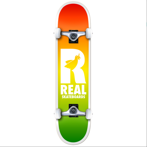 Real - Complete Built Skateboard, Be Free Fades. 7.75