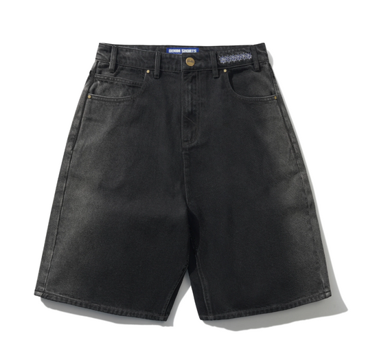 Butter Goods - Bronco Denim Shorts, Washed Black