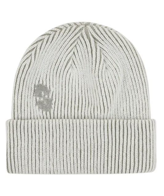Souvenir- Two Tone Ribbed Beanie, Marshmallow