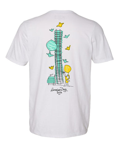 Skate Shop Day - T Shirt. Gonz Deck Wall. 2024