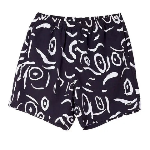 Obey - Shorts, Easy Scribbles. Black/Multi
