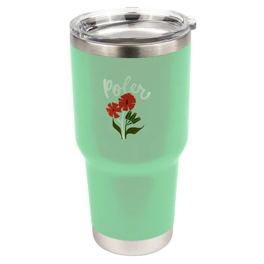 Poler Stuff, Stainless Steel Tumbler. 30 OZ. Mint