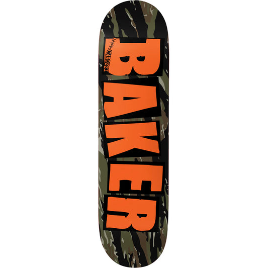 Baker Jacopo Carozzi Brand Logo Tiger Stripe Deck  8.38 Skateboard Deck