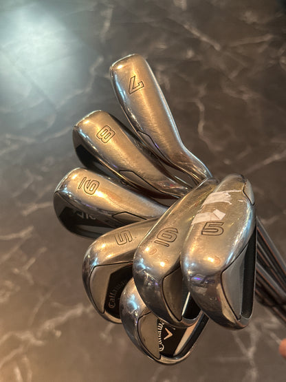 USED Callaway Razr Edge Iron Set 7pcs (5,6,7,8,9,S,P)RH