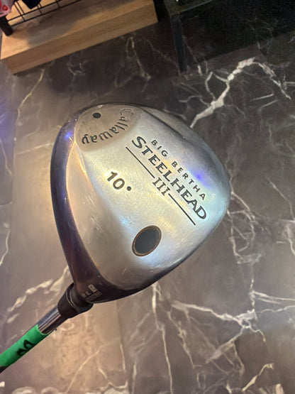 USED Callaway Big Bertha SteelHead 3 Driver 10 Degree RH
