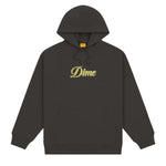 Dime - Hoodie, Pixel Cursive. Vintage Black