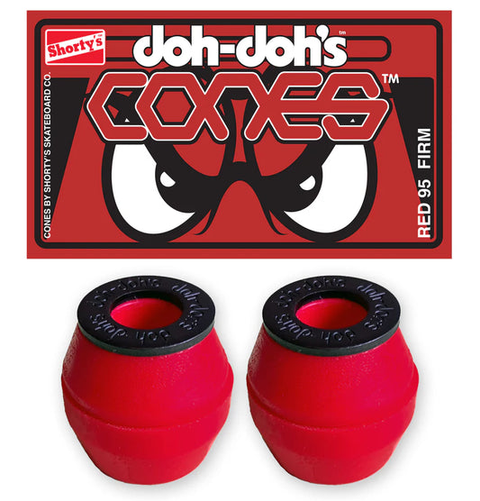 Shortys - Bushings, Cones. Hard Red 95A.