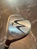 USED WIlson Deep Red Fat Shaft 3 Wood 15 Degree LH