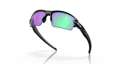 Oakley Flak® 2.0 (Low Bridge Fit) Prizm Golf Lenses,  Polished Black Frame