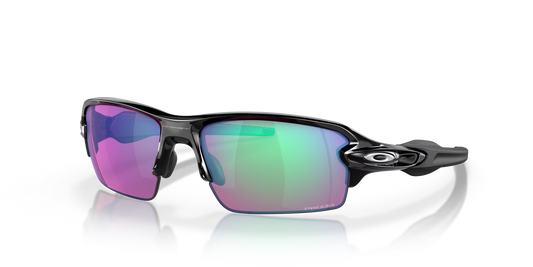 Oakley Flak® 2.0 (Low Bridge Fit) Prizm Golf Lenses,  Polished Black Frame