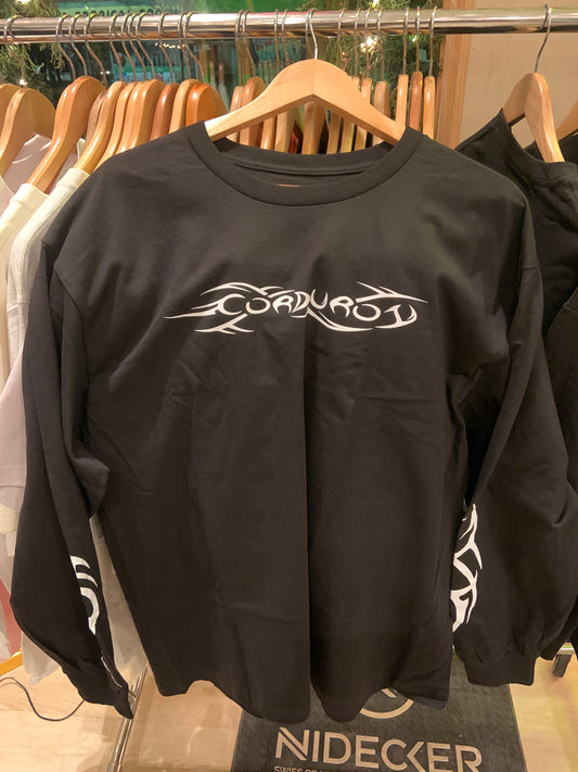 Corduroy - Long Sleeve, Tribal. Black