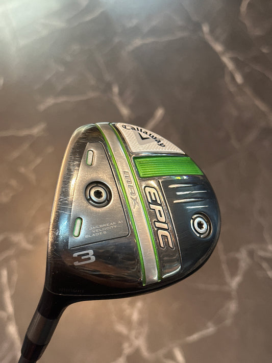 USED LH Callaway Epic Max 3 wood regular+ flex