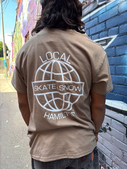 The Local SkateShop - Local Hamilton Globe, Tshirt