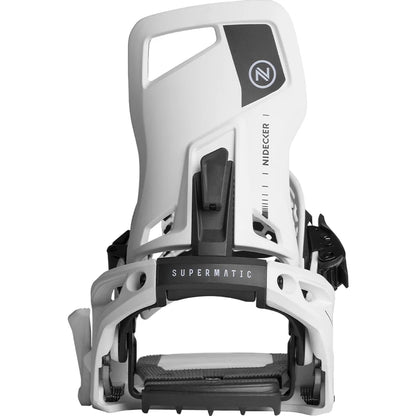 Nidecker - Snowboard Bindings, Supermatic. White. 2025