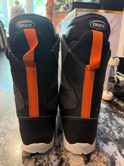USED ThirtyTwo STW Double Boa Snowboard Boots Mens 9.5