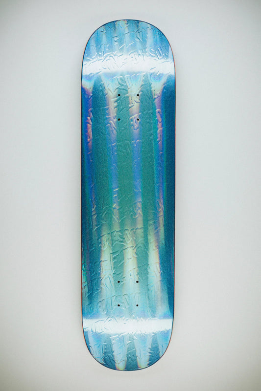 Fucking Awesome- Gamma Ray Blue Embossed, 8.5"