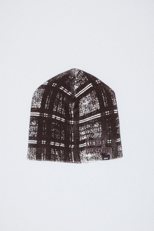 Fucking Awesome - Digital Plaid Skully Beanie