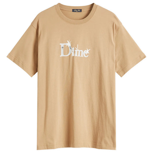 Dime Men's Classic Shiny T-Shirt Sepia