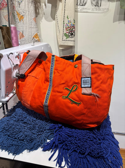 ASHES , Orange Twill Hunting Bag , One of a Kind