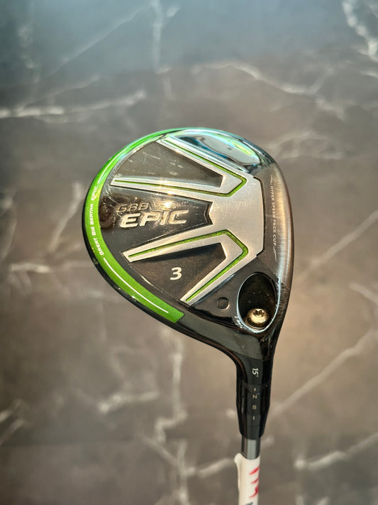 USED Callaway GBB Epic 3 wood 15 deg RH S-flex