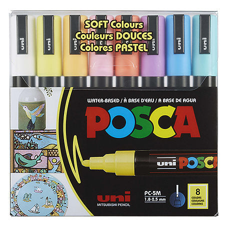 Posca - Water Based Paint Markers, PC-5M Set/8