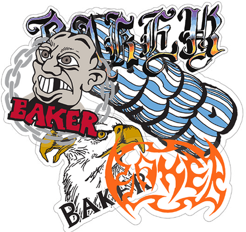 Baker - Sticker, Chain. Assorted