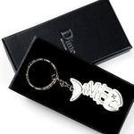 Dime - Keychain, Bones. Silver