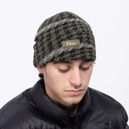 Dime - Beanie, Wave Tooth Cuff. Army Green