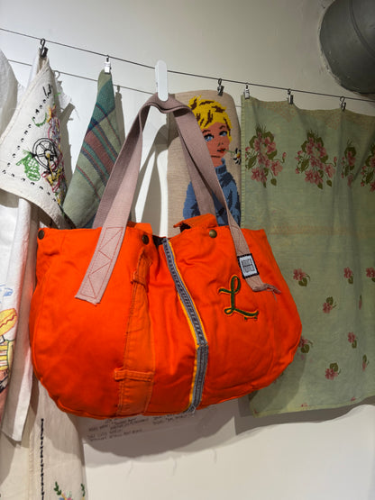 ASHES , Orange Twill Hunting Bag , One of a Kind