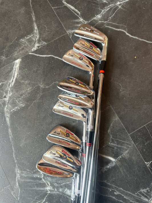 USED Wilson Staff Dynapower Iron Set 9pcs (2,3,4,5,6,7,8,9,PW) RH