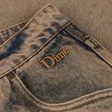 Dime - Pants, Classic Denim Baggy Fit. Overdyed Brown