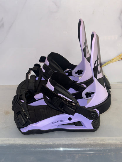 Used Ride C6 Snowboard Bindings Medium
