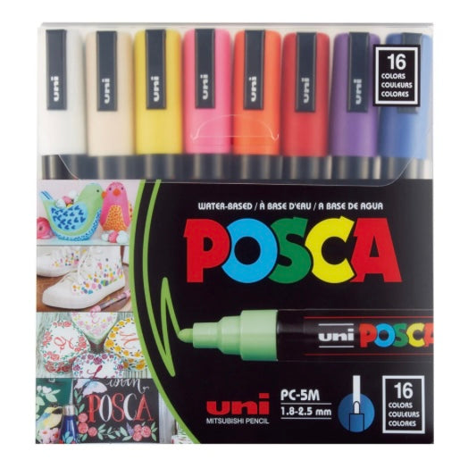 Posca - Water Based Paint Marker, PC-5M Medium 16/pk