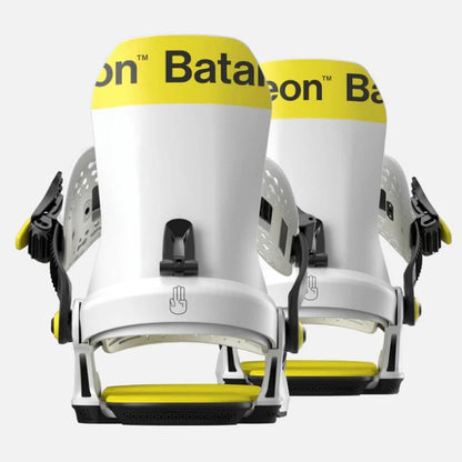 Bataleon - Unisex Snowboard Bindings, Chaos HW Team. White. 2025