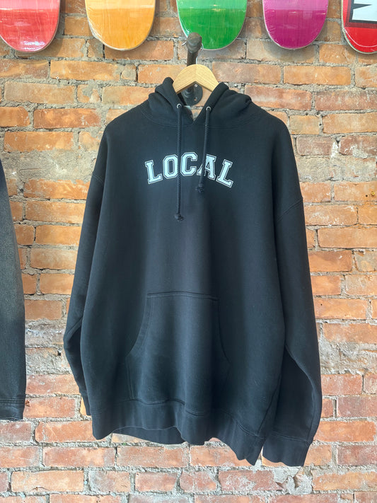 The Local Skate Shop - Varsity Hoodie, Black