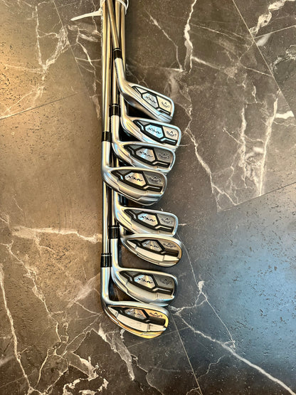USED CALLAWAY APEX CF16 IRON SET 4-PW Sw UST MAMIYA RECOIL ZT9 F4 GRAPHITE Stiff RIGHT HANDED