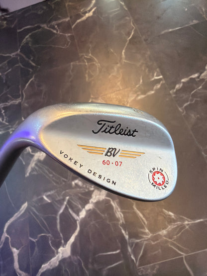 USED Titleist Vokey Design Spin Milled 60 Degree Wedge LH