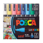 Posca - Water Based Paint Markers, PC-5M Set/8