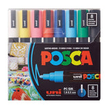 Posca - Water Based Paint Markers, PC-5M Set/8