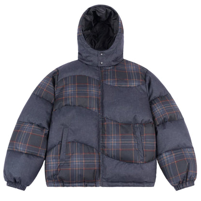 Dime - Jacket, Premium Tweed Puffer. Dark Gray