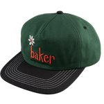Baker - Hat, Daisy , Green/Black Snapback