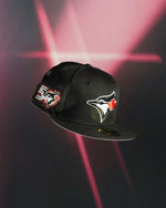 New Era Toronto Blue Jays 59Fifty Black White Scarlet 50th Fitted